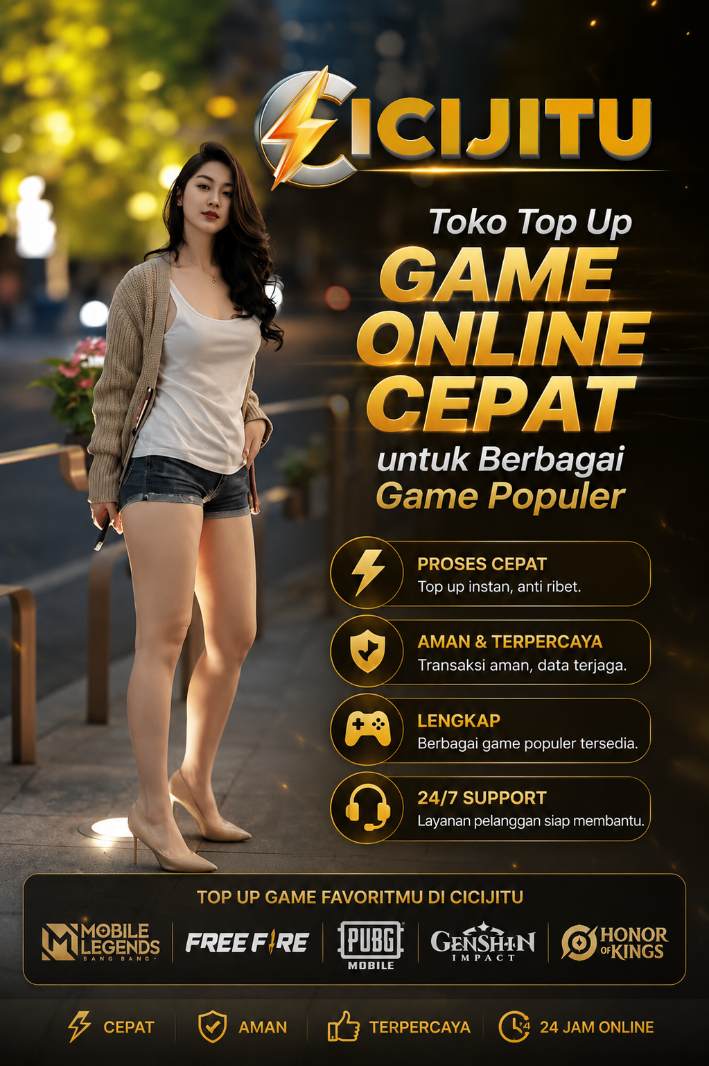 CICIJITU - Toko Top Up Game Online Cepat untuk Berbagai Game Populer